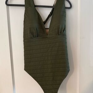 NWT Olive Green Women’s One Piece Swimsuit
